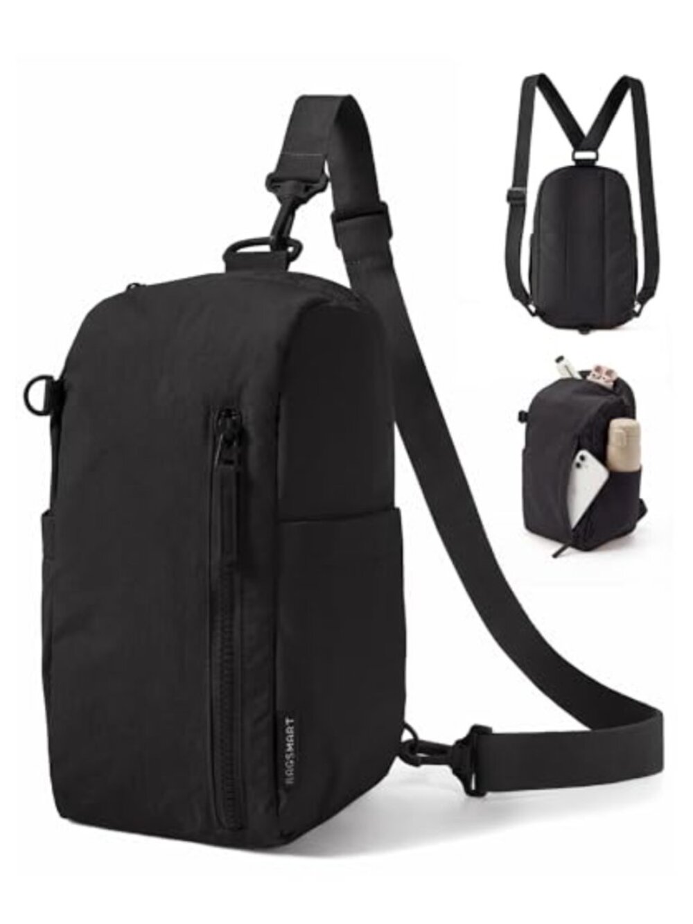 Small Quilted Crossbody Sling Bag Lightweight Water Resistant 7L